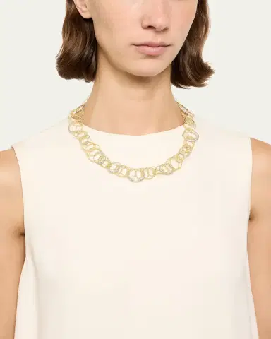 Buccellati Hawaii 18K Diamond Short Necklace, 48cm | Thumbnail 2