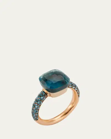 Pomellato Nudo Classic 18K Ring with Turquoise and Topaz | Thumbnail 3