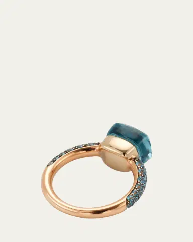 Pomellato Nudo Classic 18K Ring with Turquoise and Topaz | Thumbnail 4