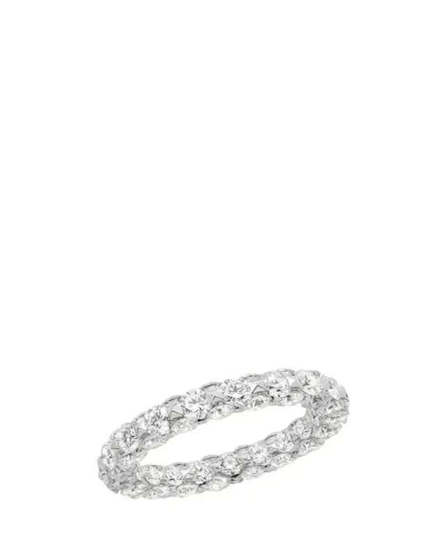 White Gold Eternity Ring with Diamonds