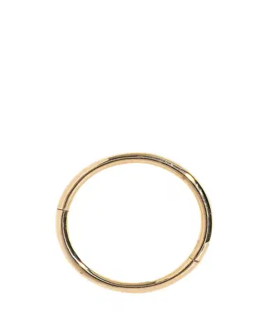 Pamela Love 12mm 14k Yellow Gold Plain Clicker Huggie Earring | Thumbnail 1