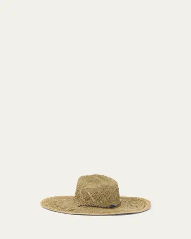 Prada Men's Triangle Logo Straw Hat | Thumbnail 2