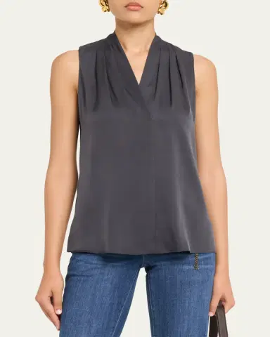 Kobi Halperin Mila Silk-Stretch Sleeveless Top | Thumbnail 4