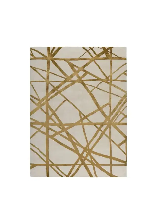 The Rug Company x Kelly Wearstler Channels Copper Hand-Knotted Rug, 6' x 9'