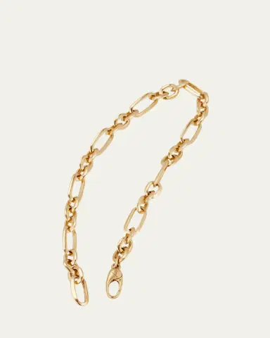 Lizzie Mandler Fine Jewelry 18K Yellow Gold Figaro Chain Link Bracelet | Thumbnail 4