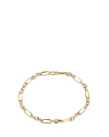 Lizzie Mandler Fine Jewelry 18K Yellow Gold Figaro Chain Link Bracelet | Thumbnail 1
