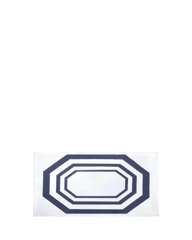 The Lino Essential Navy Tablecloth, 71" x 98" | Thumbnail 1