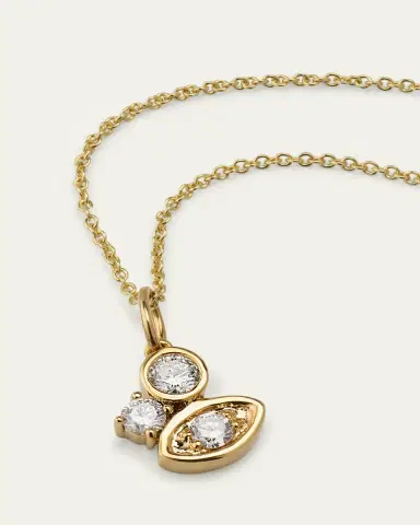Sydney Evan Diamond Marquise Eye Cluster Charm Necklace | Thumbnail 3 Sydney Evan Diamond Marquise Eye Cluster Charm Necklace | Thumbnail 3