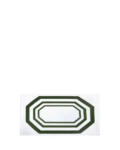 The Lino Essential Green Tablecloth, 71" x 98" | Thumbnail 1