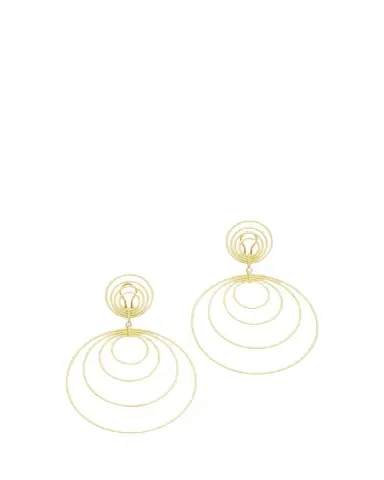 Buccellati Waikiki 18K Yellow Gold Circle Drop Earrings | Thumbnail 1