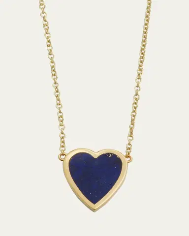 Jennifer Meyer 18k Mini Inlay Heart Necklace | Thumbnail 8
