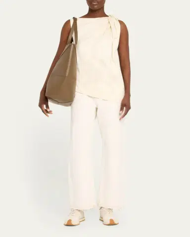 Loewe Puzzle Fold Large Tote Bag in Shiny Leather | Thumbnail 5