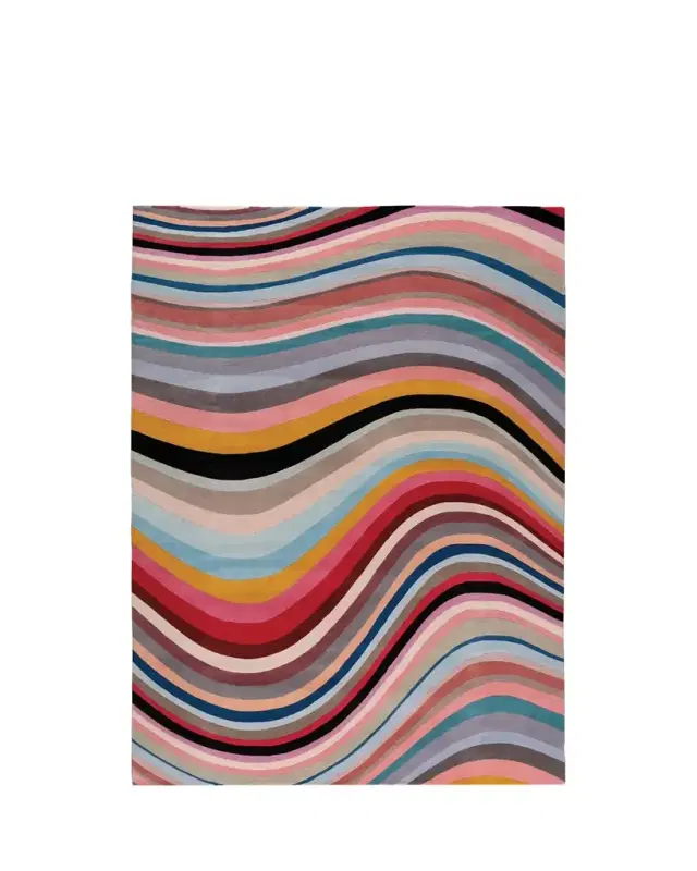 The Rug Company x Paul Smith Modern Swirl Hand-Knotted Rug, 9' x 12'