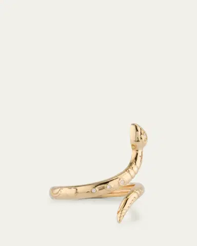 Sydney Evan 14K Yellow Gold Wrap Snake Ring with Diamonds | Thumbnail 3 Sydney Evan 14K Yellow Gold Wrap Snake Ring with Diamonds | Thumbnail 3