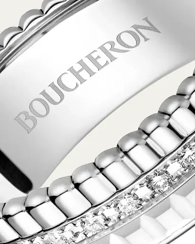 Boucheron 18K White Gold Quatre Double White Edition Small Ring | Thumbnail 3