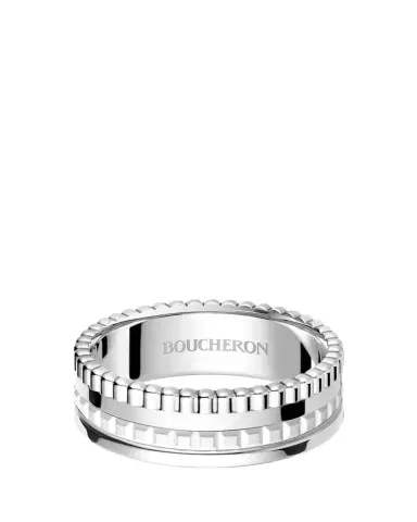 Boucheron 18K White Gold Quatre Double White Edition Small Ring | Thumbnail 1