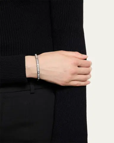 Buccellati Macri Classica Bangle, Black Gold, 5mm | Thumbnail 2