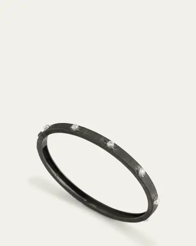 Buccellati Macri Classica Bangle, Black Gold, 5mm | Thumbnail 3