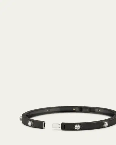 Buccellati Macri Classica Bangle, Black Gold, 5mm | Thumbnail 4