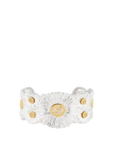 Buccellati Silver and 18K Gold Daisy Blossoms Bracelet with Diamonds | Thumbnail 1
