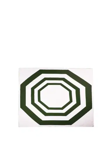 The Lino Essential Green Tablecloth, 71" Square | Thumbnail 1