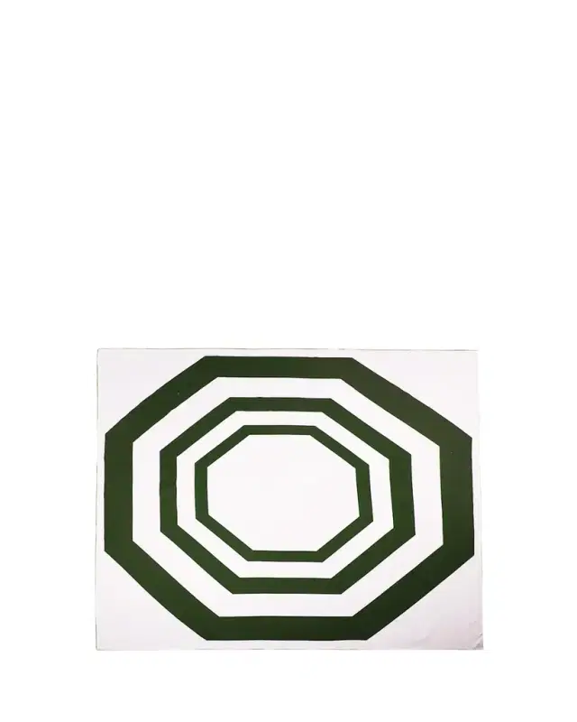 The Lino Essential Green Tablecloth, 71" Square