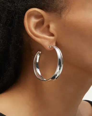 Ippolita Goddess Hoop Earrings in Sterling | Thumbnail 2