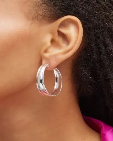 Ippolita Goddess Hoop Earrings in Sterling | Thumbnail 2