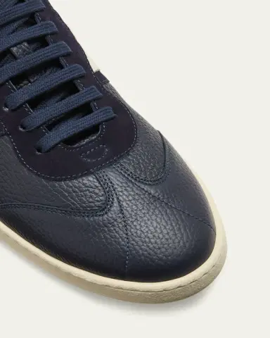 Ferragamo Men's Achille 1 Leather Low-Top Sneakers | Thumbnail 11 Ferragamo Men's Achille 1 Leather Low-Top Sneakers | Thumbnail 11