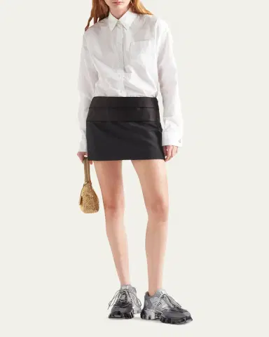 Prada Poplin ave Cufflink Blouse | Thumbnail 2