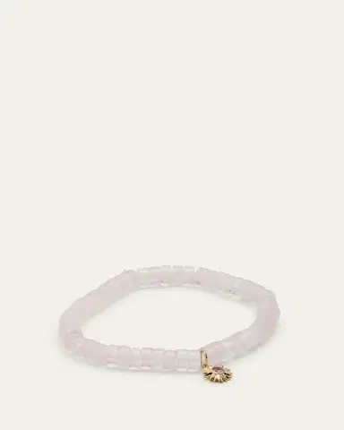 Sydney Evan 14K Yellow Gold Solar Compass Pink Sapphire Charm Bracelet | Thumbnail 3