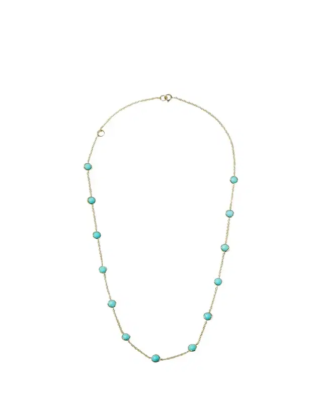 Ippolita 13-Stone Station Necklace in 18K Gold