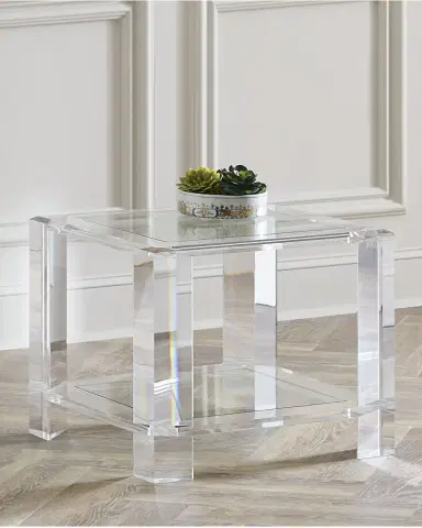 Interlude Home Langston Acrylic Side Table | Thumbnail 2