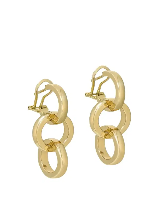 Duetto 18k Yellow Gold Polished Triple Earrings Duetto 18k Yellow Gold Polished Triple Earrings