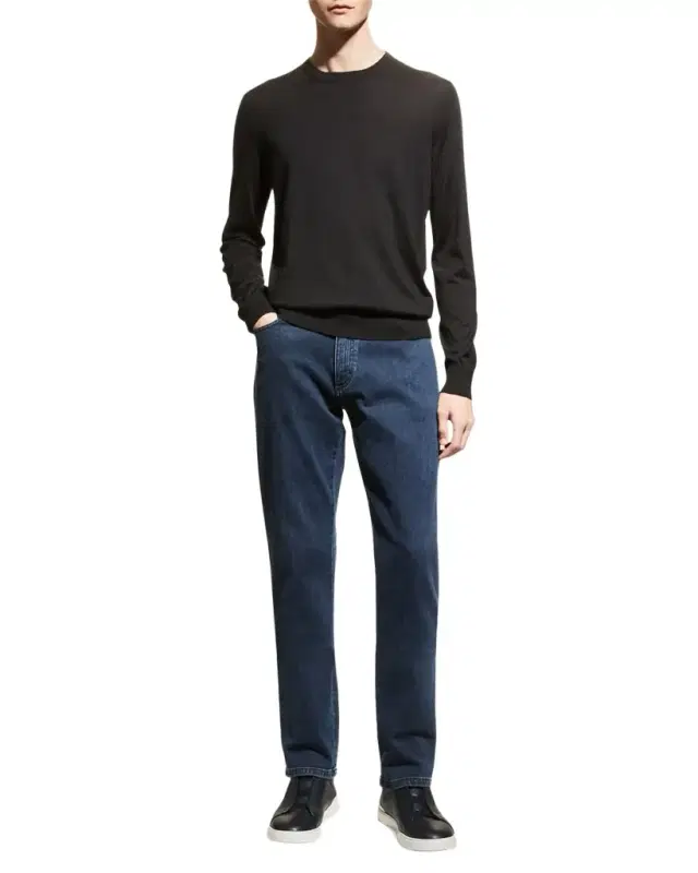 ZEGNA Men's Cashmere Crewneck Sweater