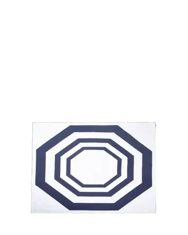 The Lino Essential Navy Tablecloth, 71" Square | Thumbnail 1