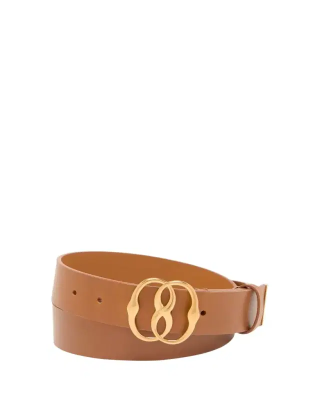 Men's Interlock Buckle Leather Belt
