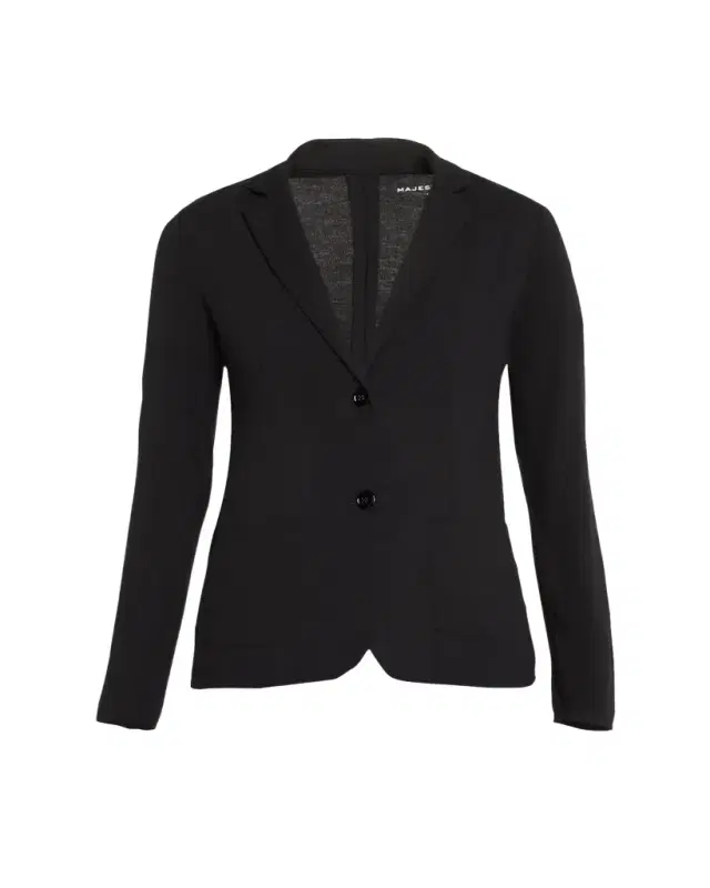 Majestic Filatures Soft Touch Two-Button Blazer