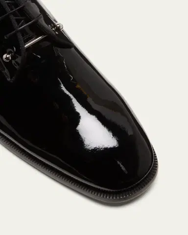Christian Louboutin Men's Chambeliss Patent Leather Derby Shoes | Thumbnail 5 Christian Louboutin Men's Chambeliss Patent Leather Derby Shoes | Thumbnail 5