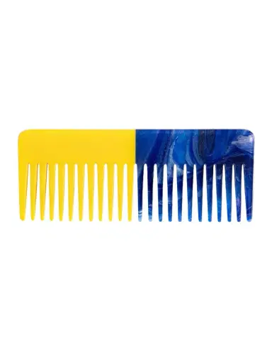 Dries Van Noten Blue and Yellow Wide-Tooth Comb | Thumbnail 1 Dries Van Noten Blue and Yellow Wide-Tooth Comb | Thumbnail 1