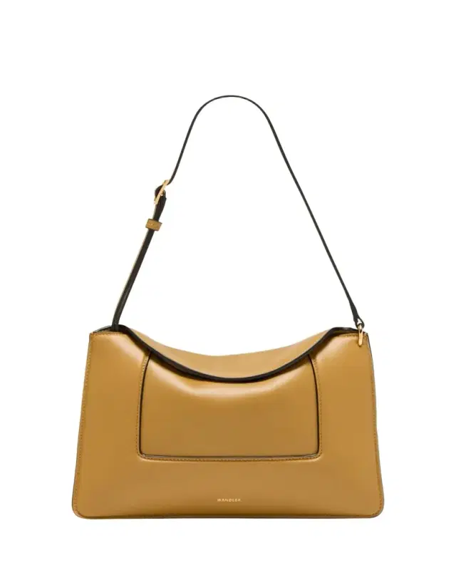 Penelope Fold-Over Flap Leather Shoulder Bag