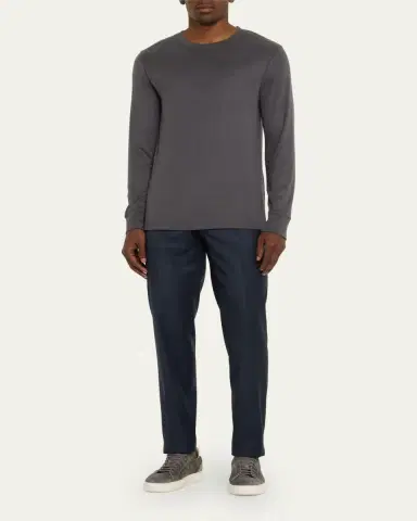 Incotex Men's Wool Sharkskin Dress Pants | Thumbnail 2 Incotex Men's Wool Sharkskin Dress Pants | Thumbnail 2