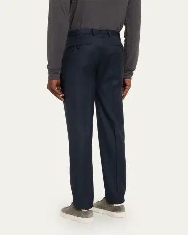 Incotex Men's Wool Sharkskin Dress Pants | Thumbnail 3 Incotex Men's Wool Sharkskin Dress Pants | Thumbnail 3