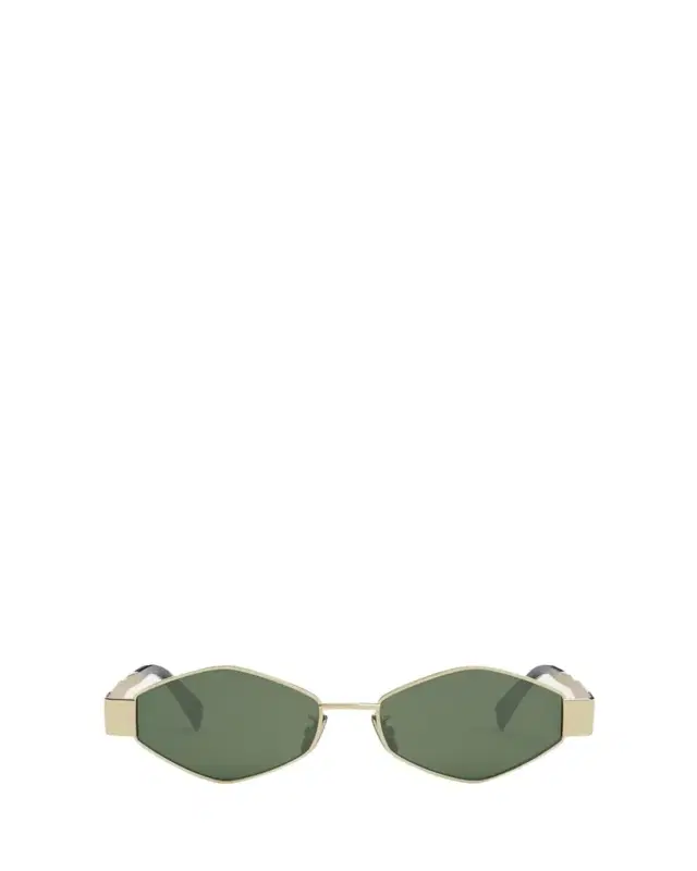 CELINE Triomphe Round Metal & Acetate Sunglasses