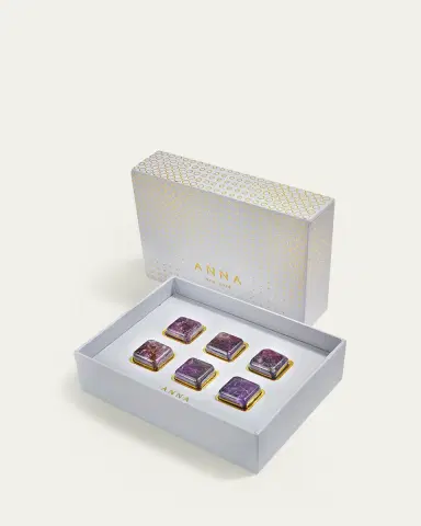 Anna New York Amethyst Cubes, Set of 6 | Thumbnail 2