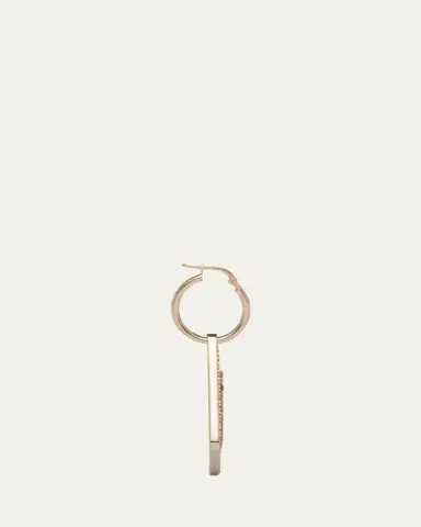 Prada Crystal Logo Symbole Left Earring | Thumbnail 4 Prada Crystal Logo Symbole Left Earring | Thumbnail 4