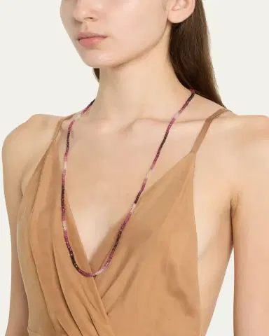 JIA JIA Ombre Ruby Sapphire Long Necklace | Thumbnail 2