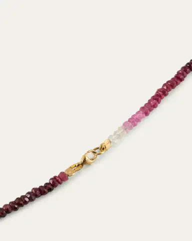 JIA JIA Ombre Ruby Sapphire Long Necklace | Thumbnail 4