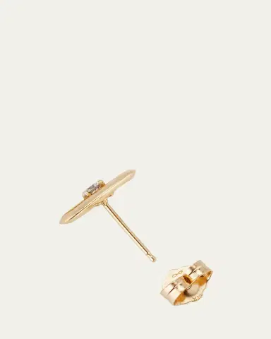 Lizzie Mandler Fine Jewelry 18K Yellow Gold Prong-Set Diamond Link Stud Single Earring | Thumbnail 4 Lizzie Mandler Fine Jewelry 18K Yellow Gold Prong-Set Diamond Link Stud Single Earring | Thumbnail 4