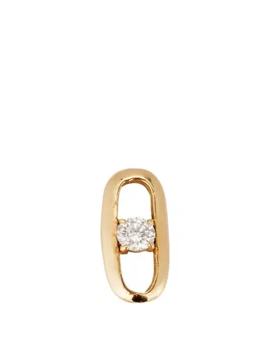 Lizzie Mandler Fine Jewelry 18K Yellow Gold Prong-Set Diamond Link Stud Single Earring | Thumbnail 1 Lizzie Mandler Fine Jewelry 18K Yellow Gold Prong-Set Diamond Link Stud Single Earring | Thumbnail 1